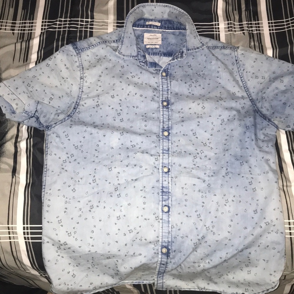 Denim & Flower men’s casual dress shirt